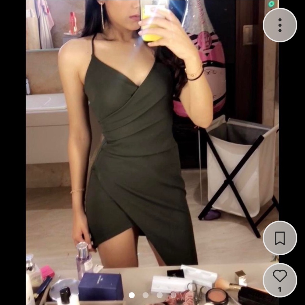 Olive Green Bodycon Dress